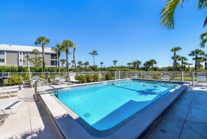 A heated pool - Bandy Beach A101, 3 Bedroom, Newly Renovated, Gulf Front Condo Awaits you! (Sanibel)