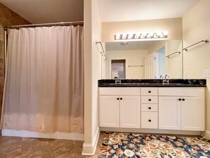 Bathroom - Last Clear Chance:  Spectacular spacious home, pool table (Ocracoke)
