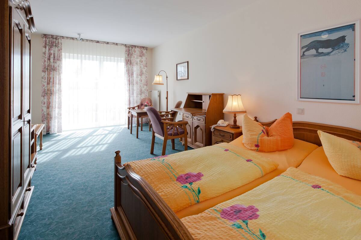 Phòng đôi cơ bản, tầng trệt | Minibar, bàn, giường gấp/giường phụ (phụ phí)