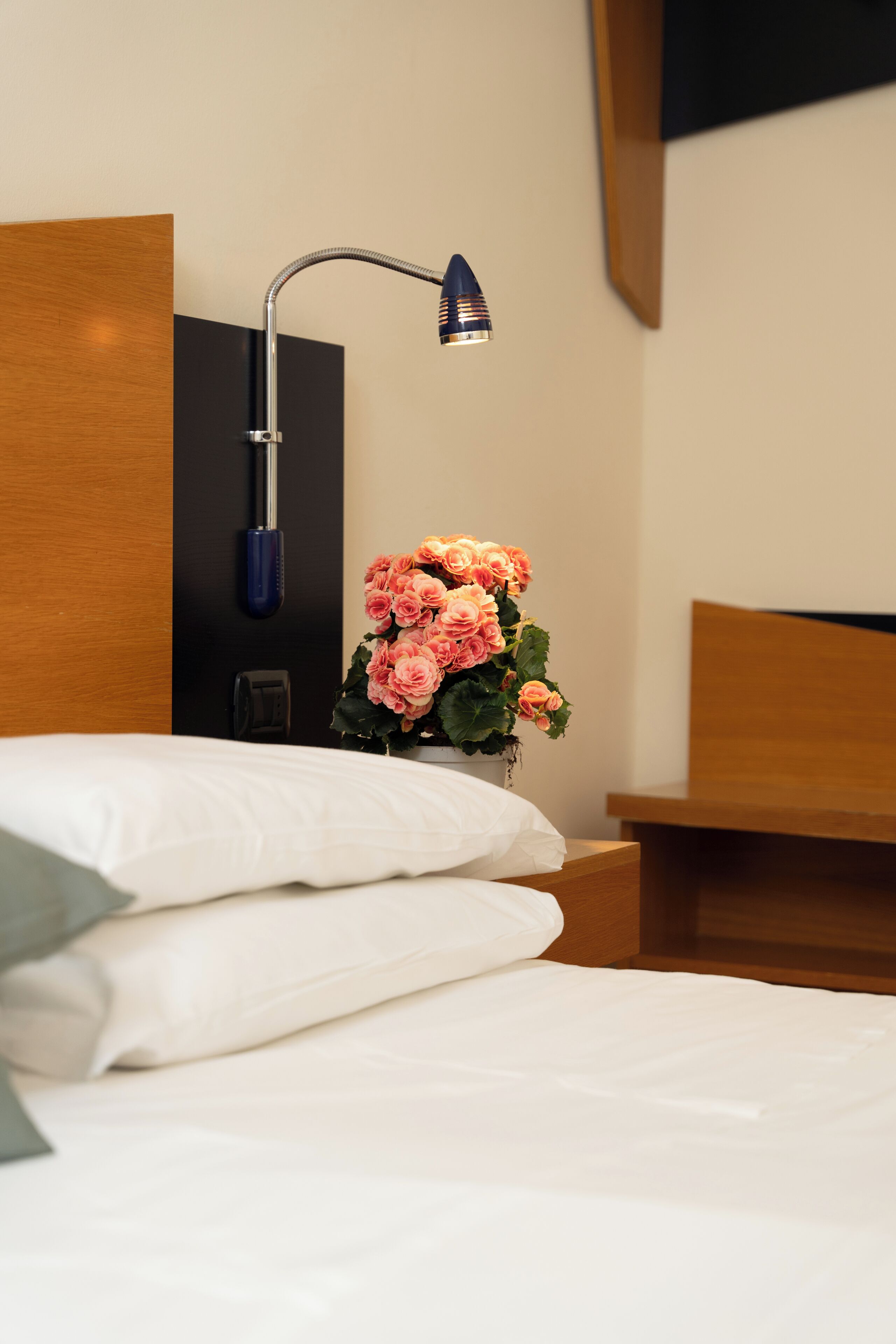 Habitación con 1 cama matrimonial o 2 individuales | Escritorio, wifi gratis y ropa de cama 