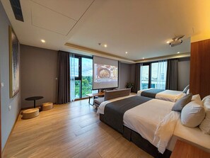 Habitación doble Gallery, 1 cama King size, vista al jardín | Ropa de cama de alta calidad y camas con efecto memoria 
