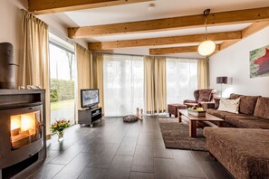 Fernseher, Kamin