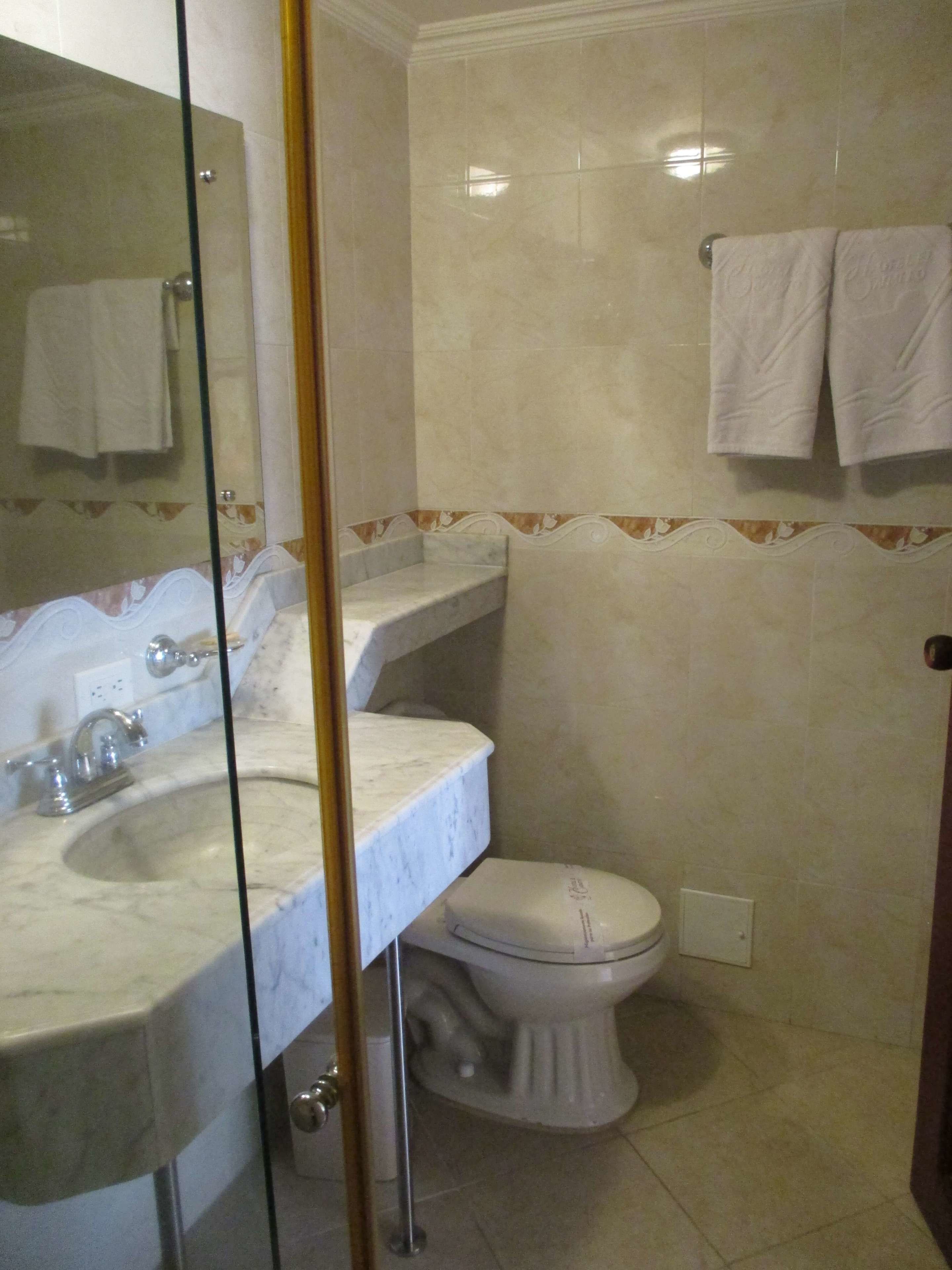 triple room, multiple beds | bathroom | shower, towels