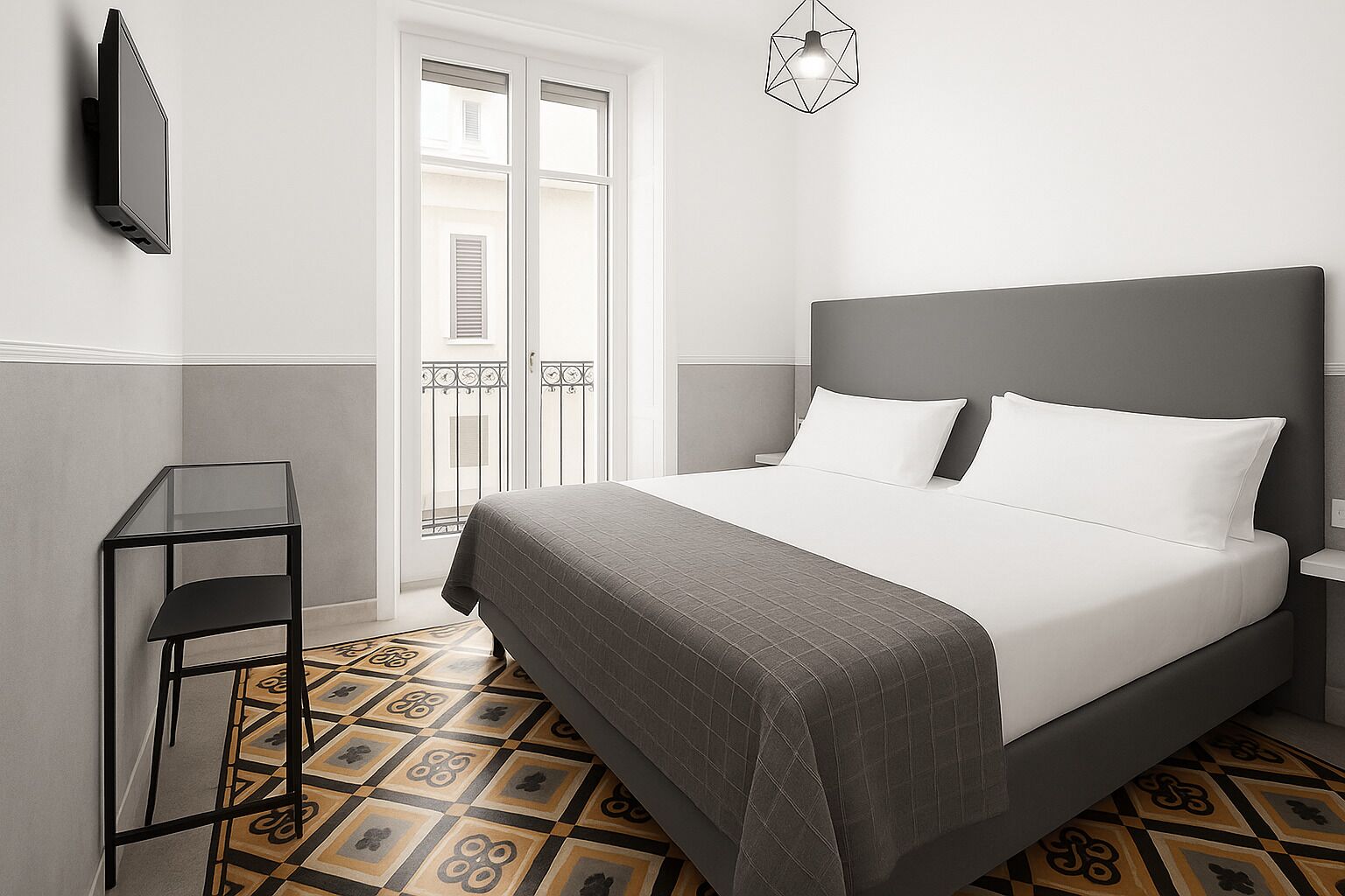 Habitación Deluxe con 1 cama doble o 2 individuales | Caja fuerte, escritorio, wifi gratis y ropa de cama