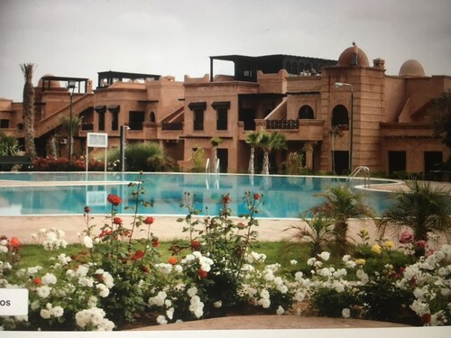 LUXUS Marrakesch Apartment mit privatem Gartenpool Zugang zum Atlas Golf Resor