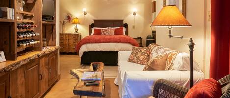 1 habitación, tabla de planchar con plancha, wifi y ropa de cama