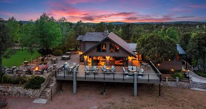 Elevated Getaway in the Pines—Pickleball, Porch Views & Endless Fun