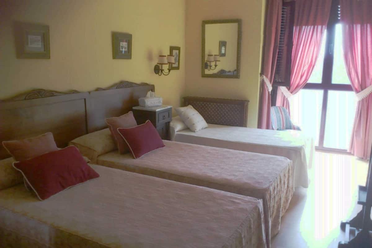 Blackout curtains, bed sheets