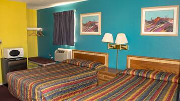 Economy Room, 2 Double Beds | Desk, iron/ironing board, rollaway beds, free WiFi