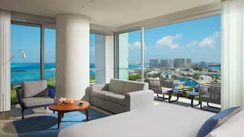 Preferred Club Master Suite Ocean Front | 1 habitación, ropa de cama de alta calidad y edredón