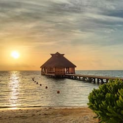 Private beach, white sand, sun loungers, beach umbrellas