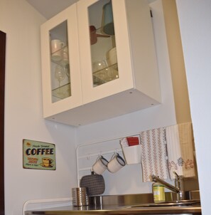 Huis, 2 slaapkamers | Privékeuken | Een koelkast, een magnetron, een koffiezetapparaat/waterkoker