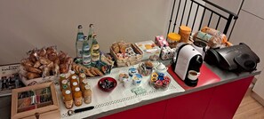 Free daily self-serve breakfast