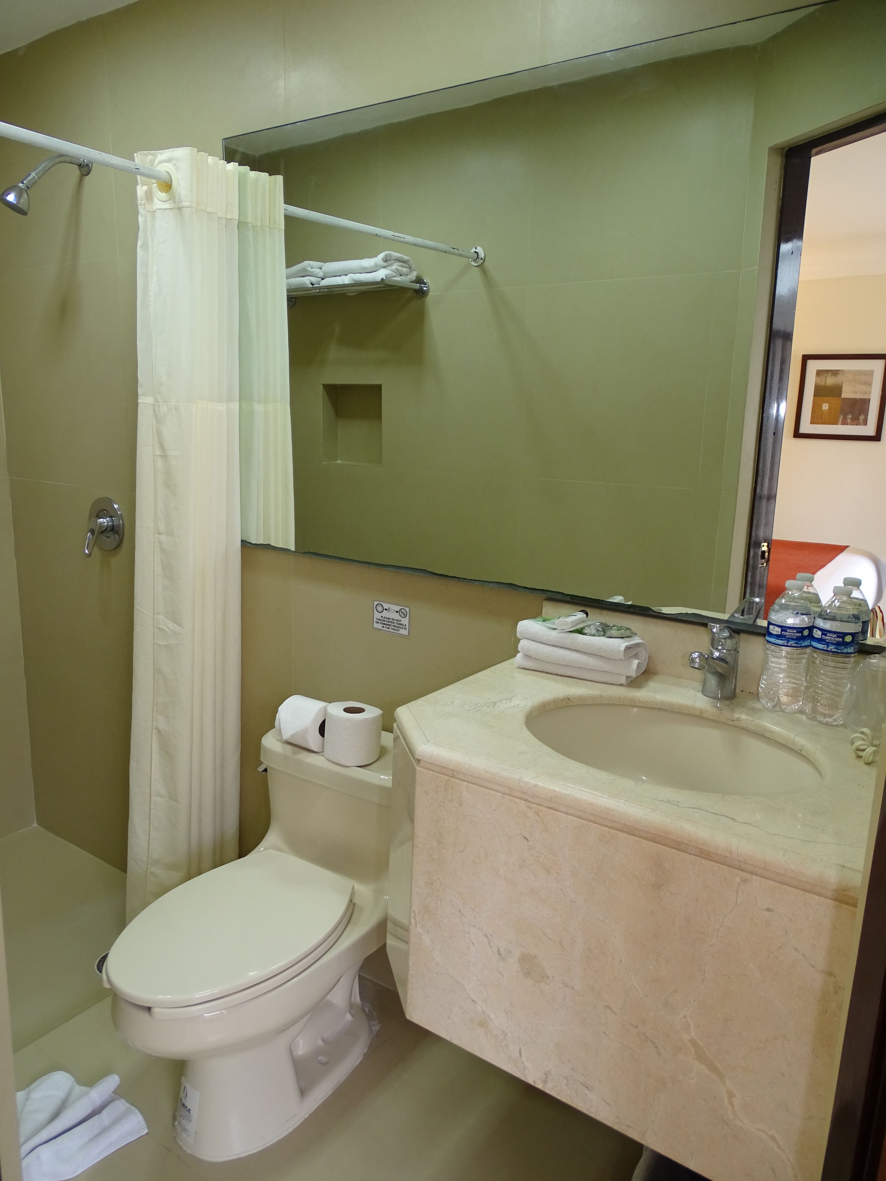 classic single room, 1 double bed | bathroom | shower, free toiletries, hair dryer, towels