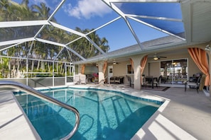 A heated pool