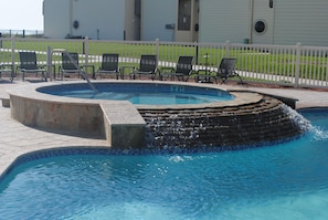 Una piscina riscaldata