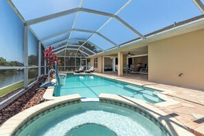 A heated pool