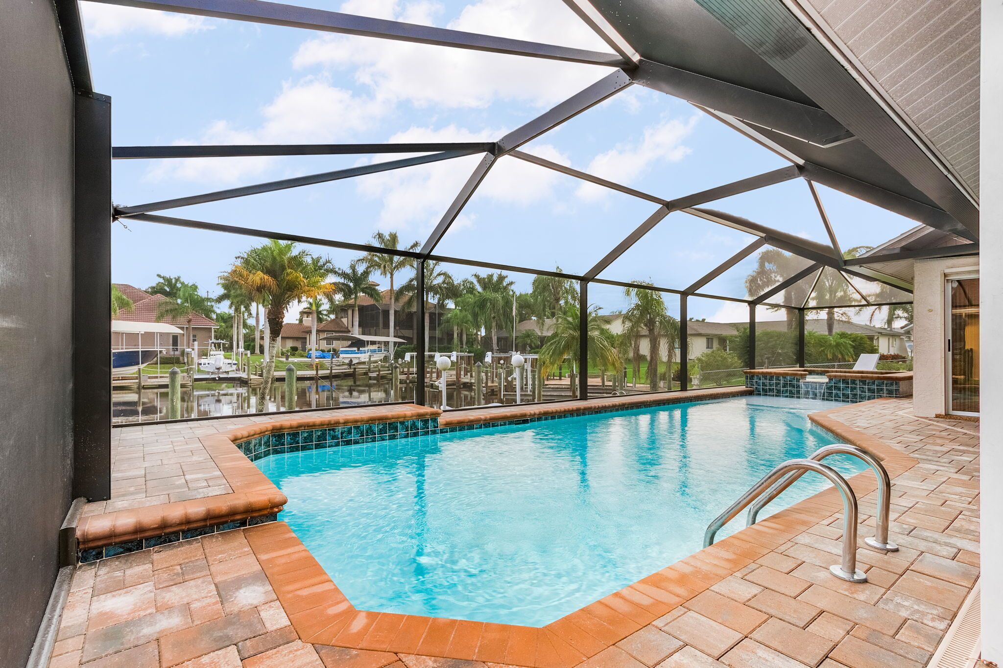 A heated pool