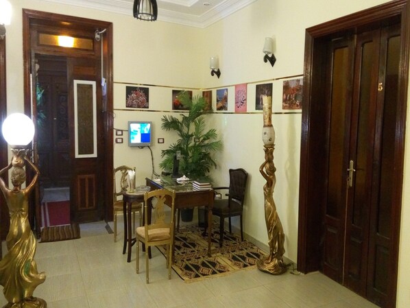 Interior entrance