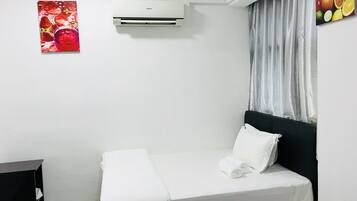 Desk, iron/ironing board, free WiFi, bed sheets