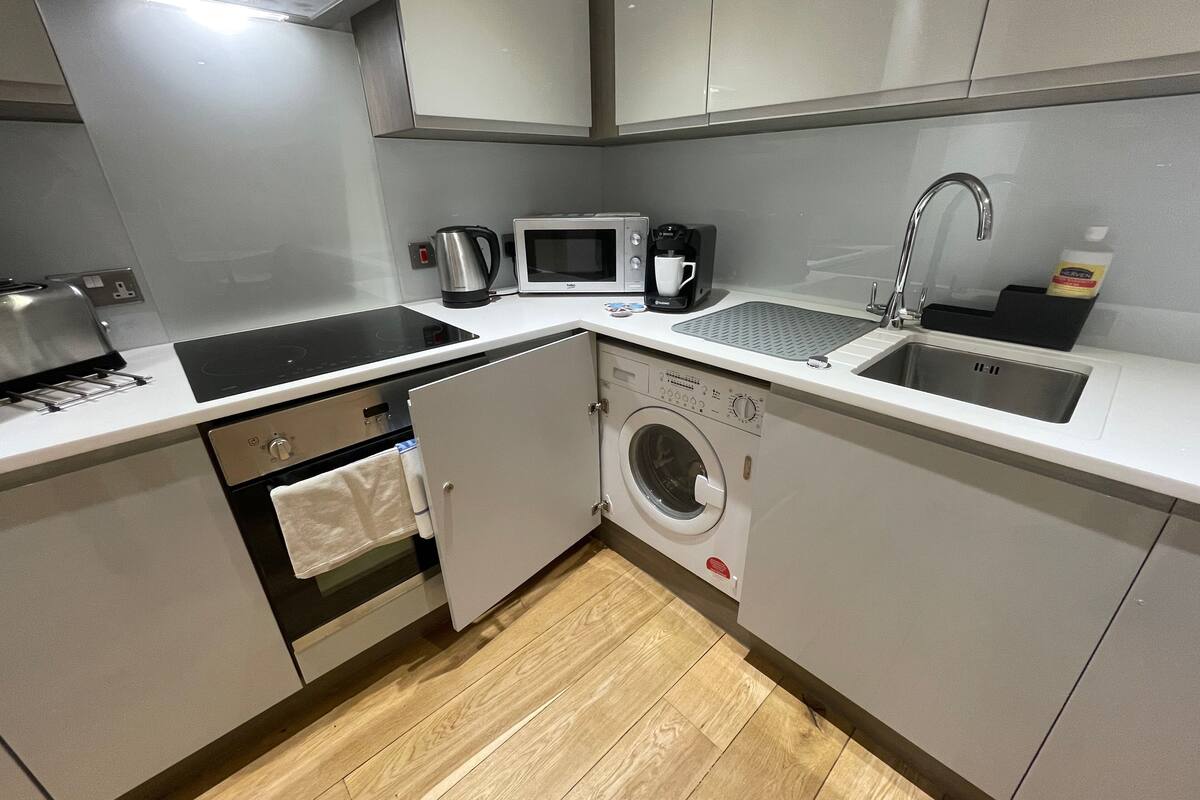 basic apartment, 2 bedrooms, accessible (3new) | private kitchen | full-sized fridge, microwave, oven, stovetop
