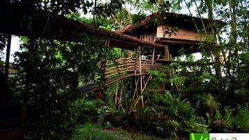 Boomhut (Villa) | Een bureau, gratis wifi, beddengoed