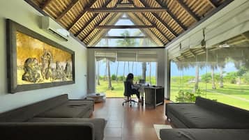 Grand Chalet, 2 Bedrooms, Beach View | 1 bedroom, minibar, in-room safe, desk