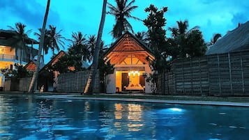 Superior Chalet, Multiple Beds, Pool Access, Pool View | 1 bedroom, minibar, in-room safe, desk