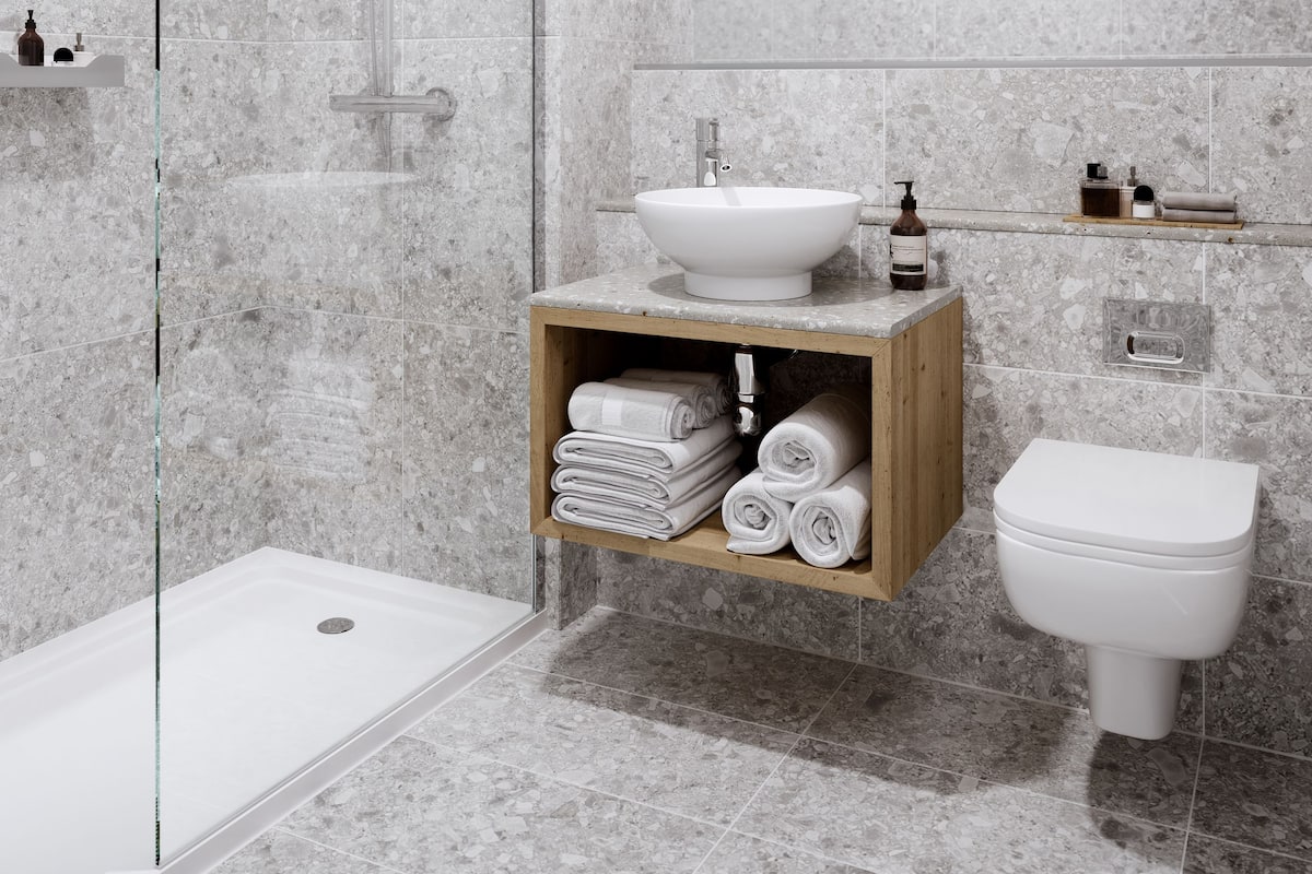 Superior-Doppelzimmer | Badezimmer | Dusche, kostenlose Toilettenartikel, Haartrockner, Handtücher