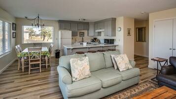 TV, fireplace, DVD player