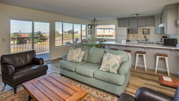 TV, fireplace, DVD player