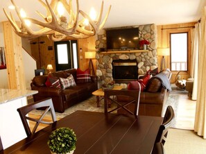 Smart-TV, Kamin, DVD-Player, Videothek