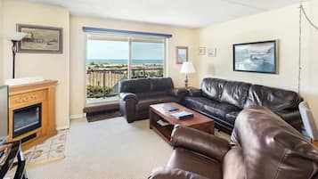 TV, fireplace, DVD player