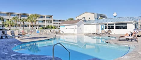 A heated pool