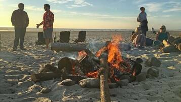 Vlak bij het strand