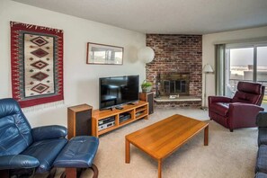 TV, fireplace, DVD player