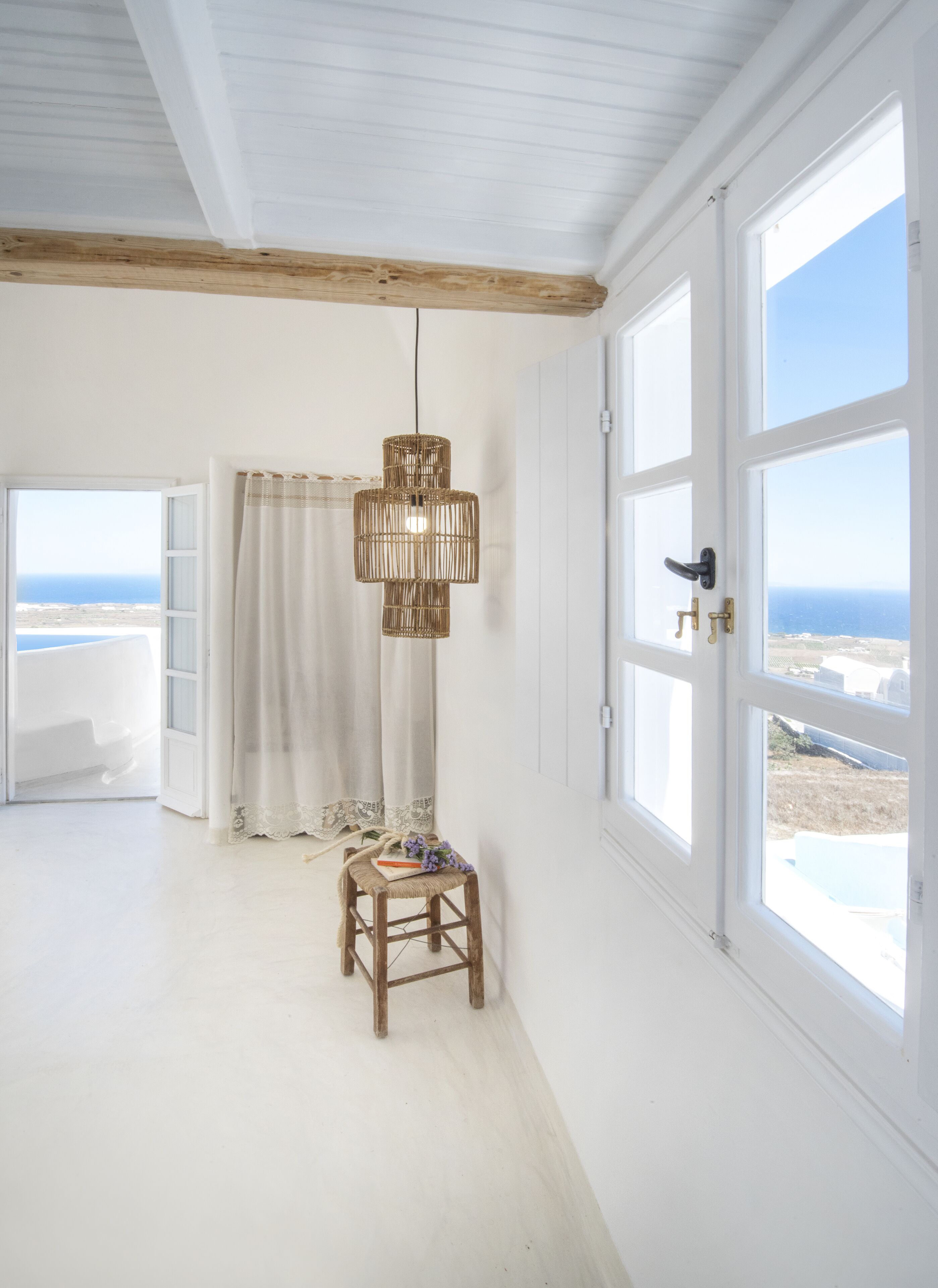 superior suite with plunge pool | living room | flat-screen tv