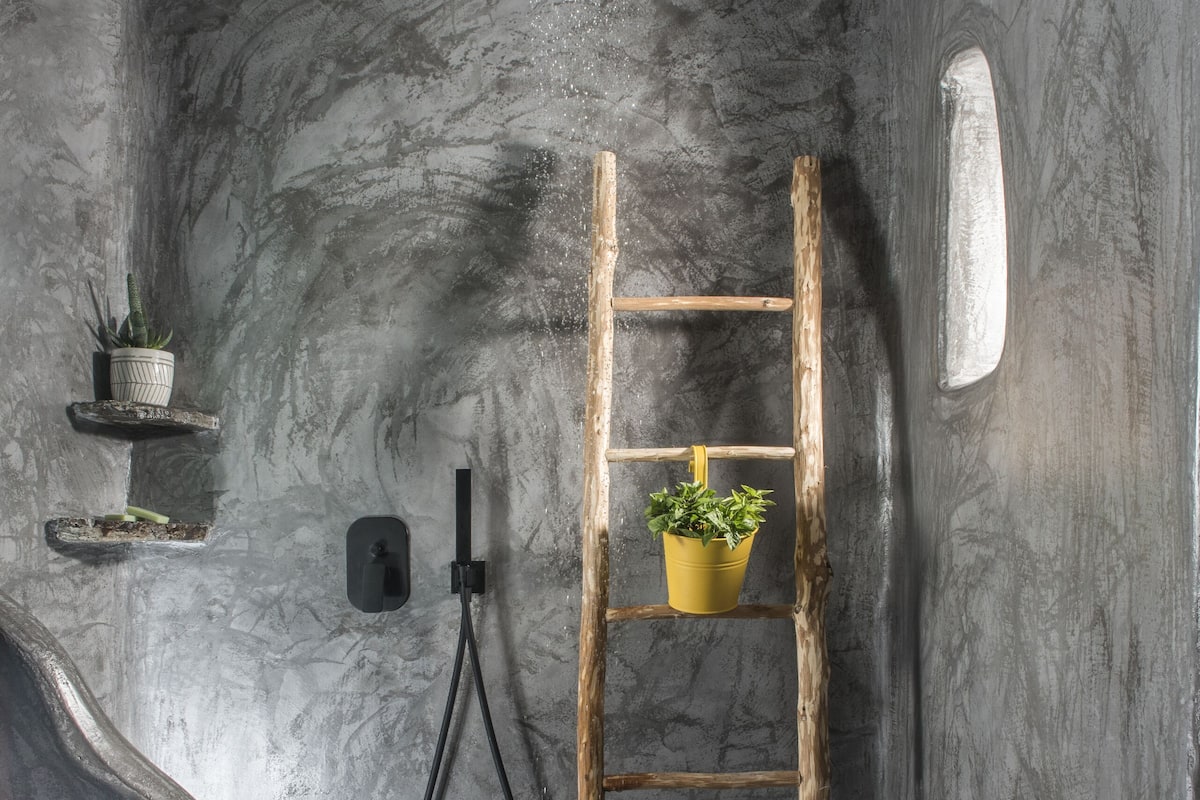 superior triple room with plunge pool | bathroom | shower, free toiletries, bathrobes, slippers