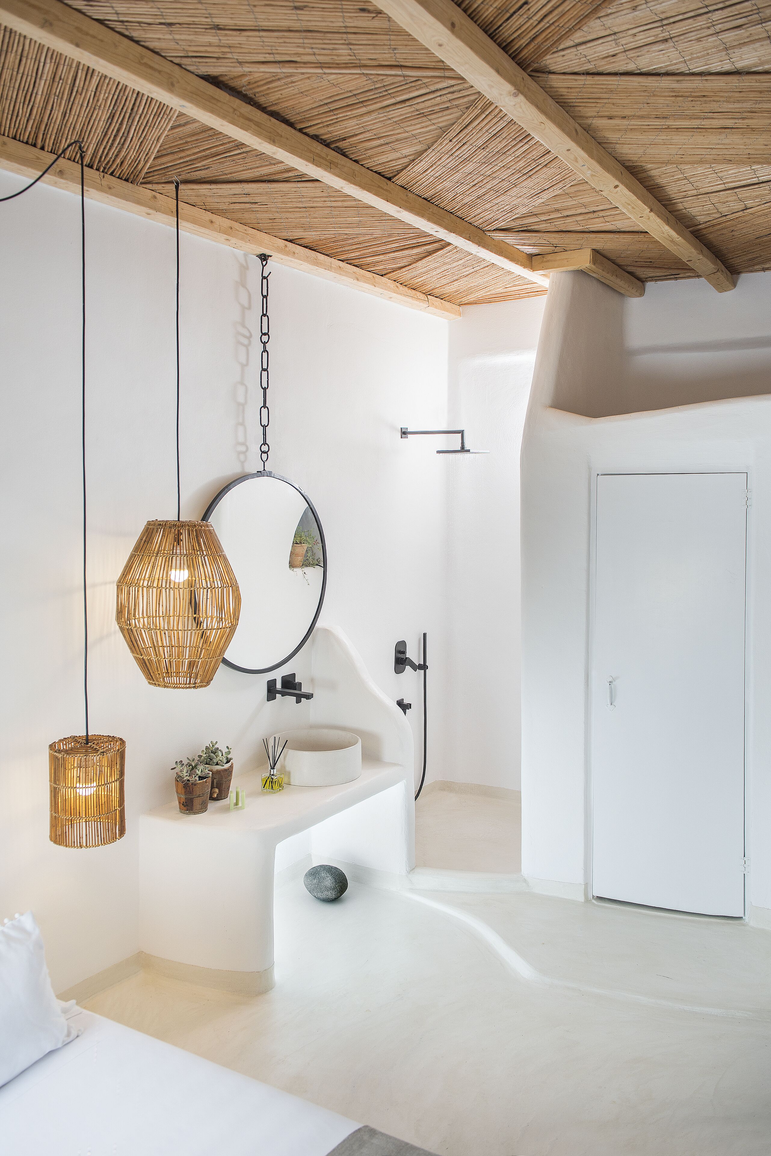 superior double room with rooftop plunge pool | bathroom | shower, free toiletries, bathrobes, slippers