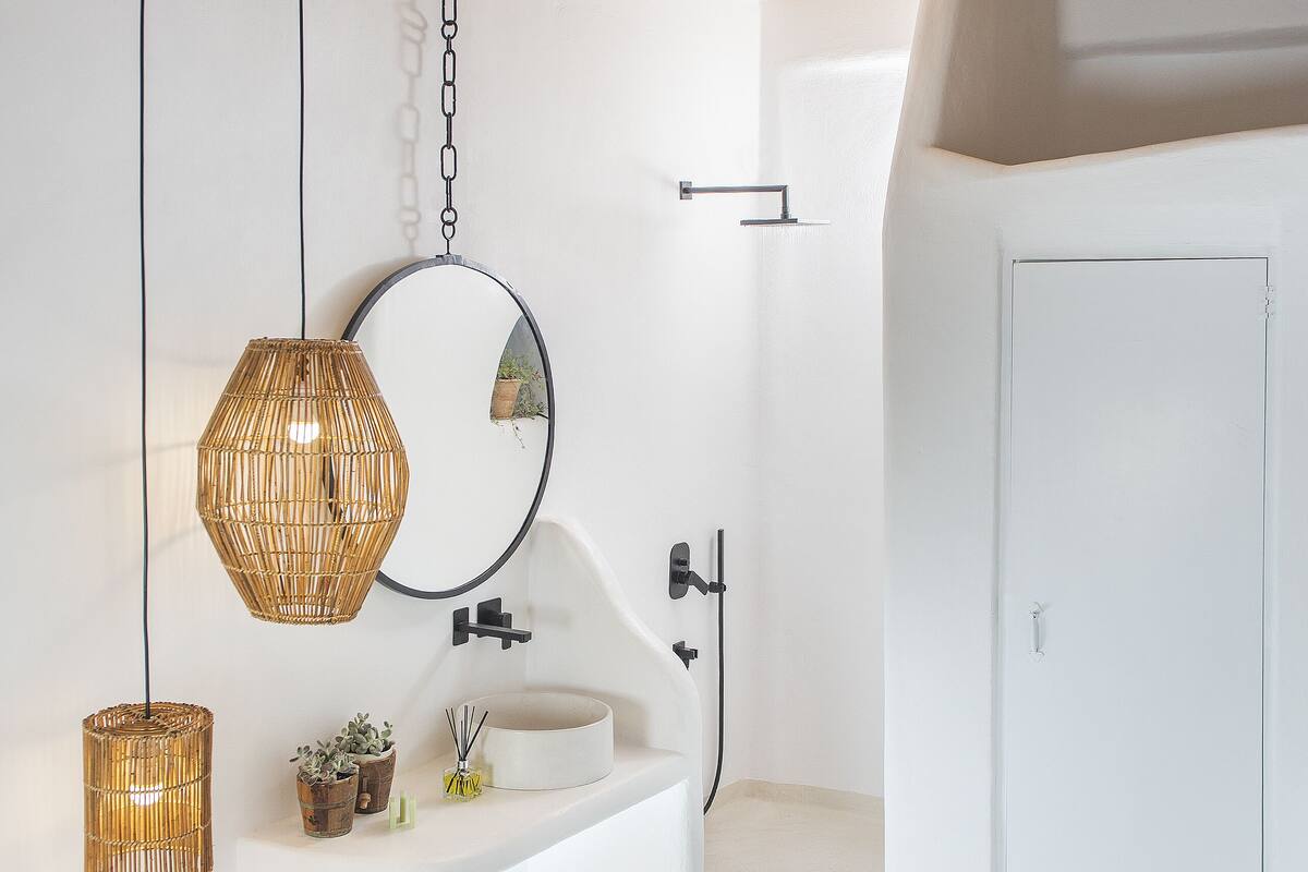 superior double room with rooftop plunge pool | bathroom | shower, free toiletries, bathrobes, slippers