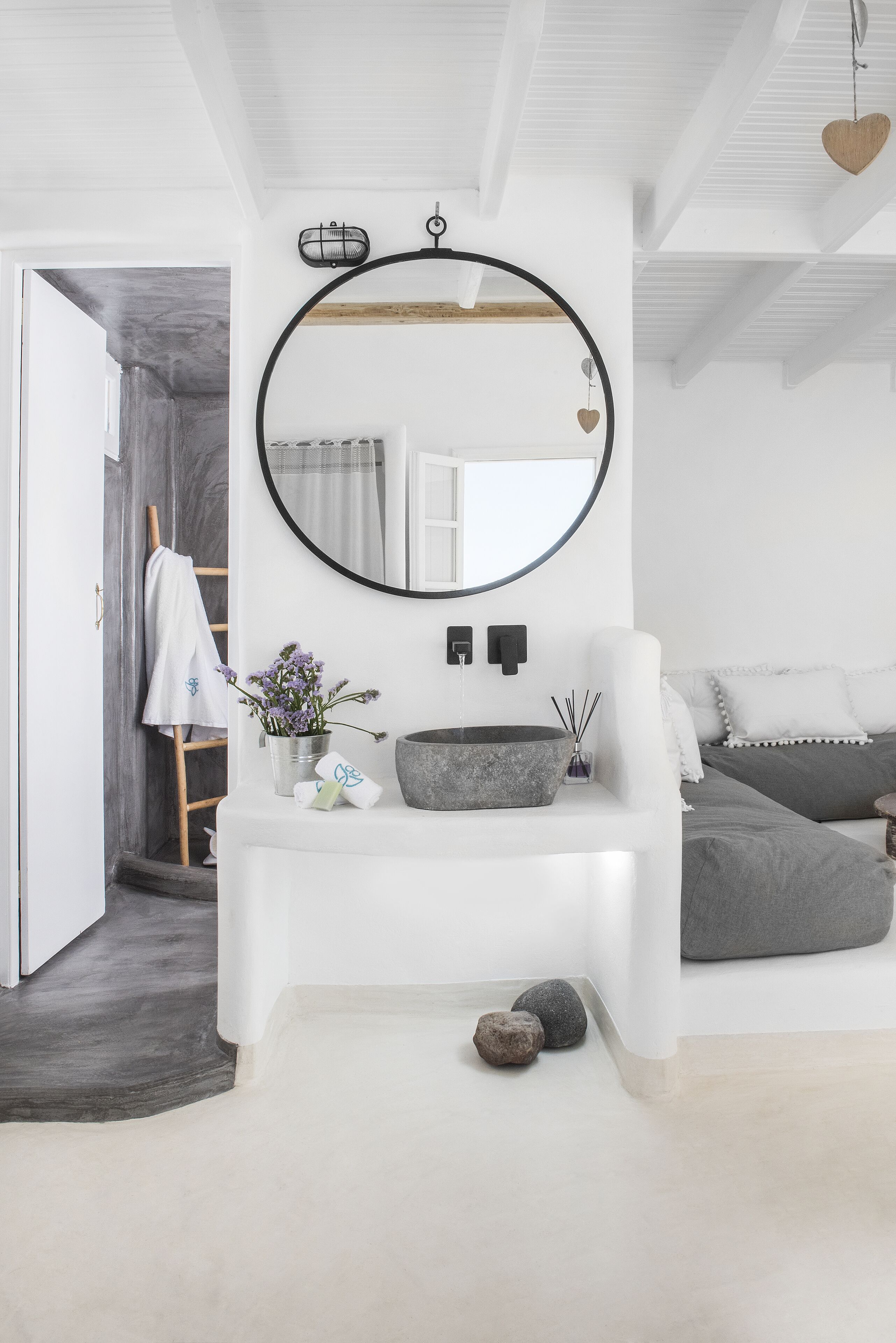 superior suite with plunge pool | bathroom | shower, free toiletries, bathrobes, slippers