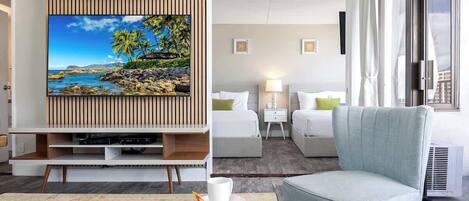 1 chambre, fer et planche à repasser, Wi-Fi gratuit, draps fournis