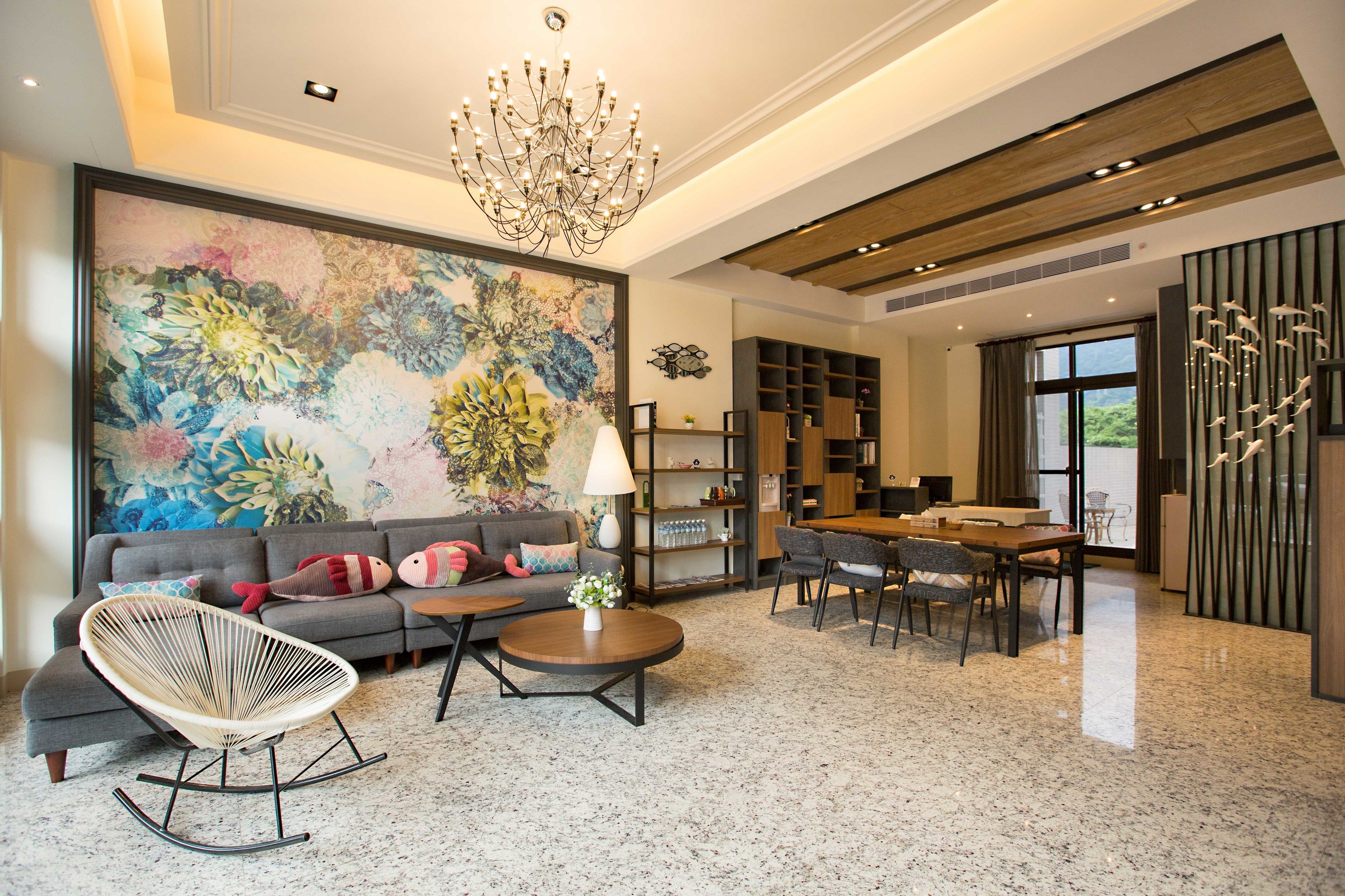 Sala de estar en el lobby