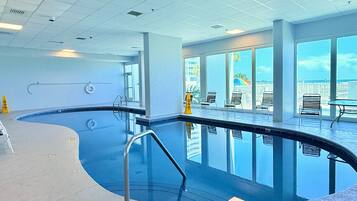 Indoor pool, a heated pool