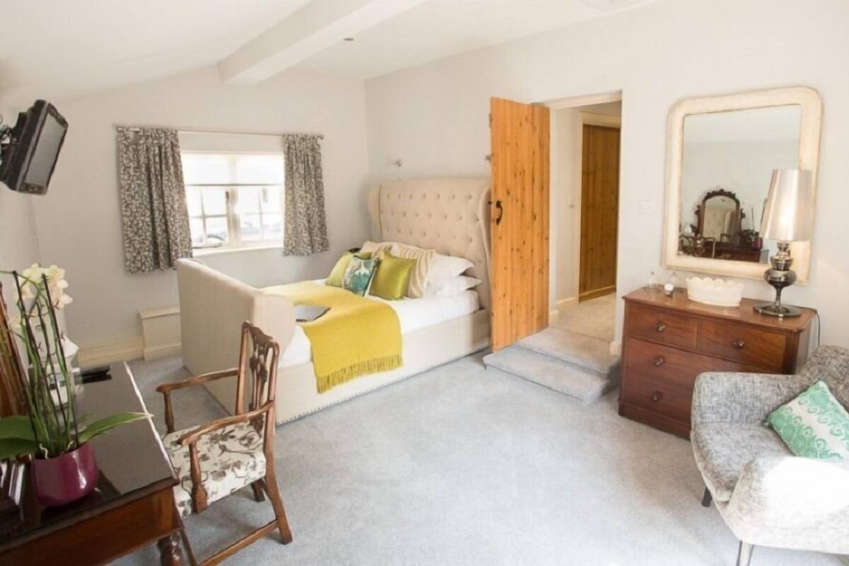 Tweepersoonskamer (Terrace) | Luxe beddengoed, pillowtop-bedden, een bureau, verduisterende gordijnen