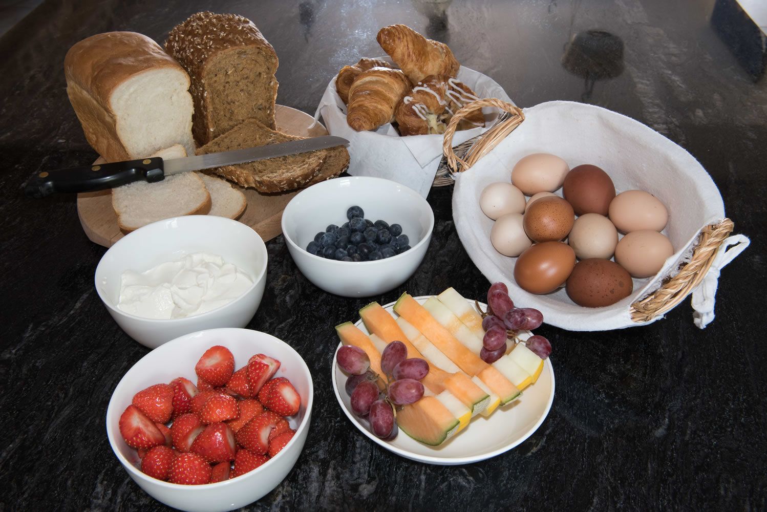 Free daily full breakfast 