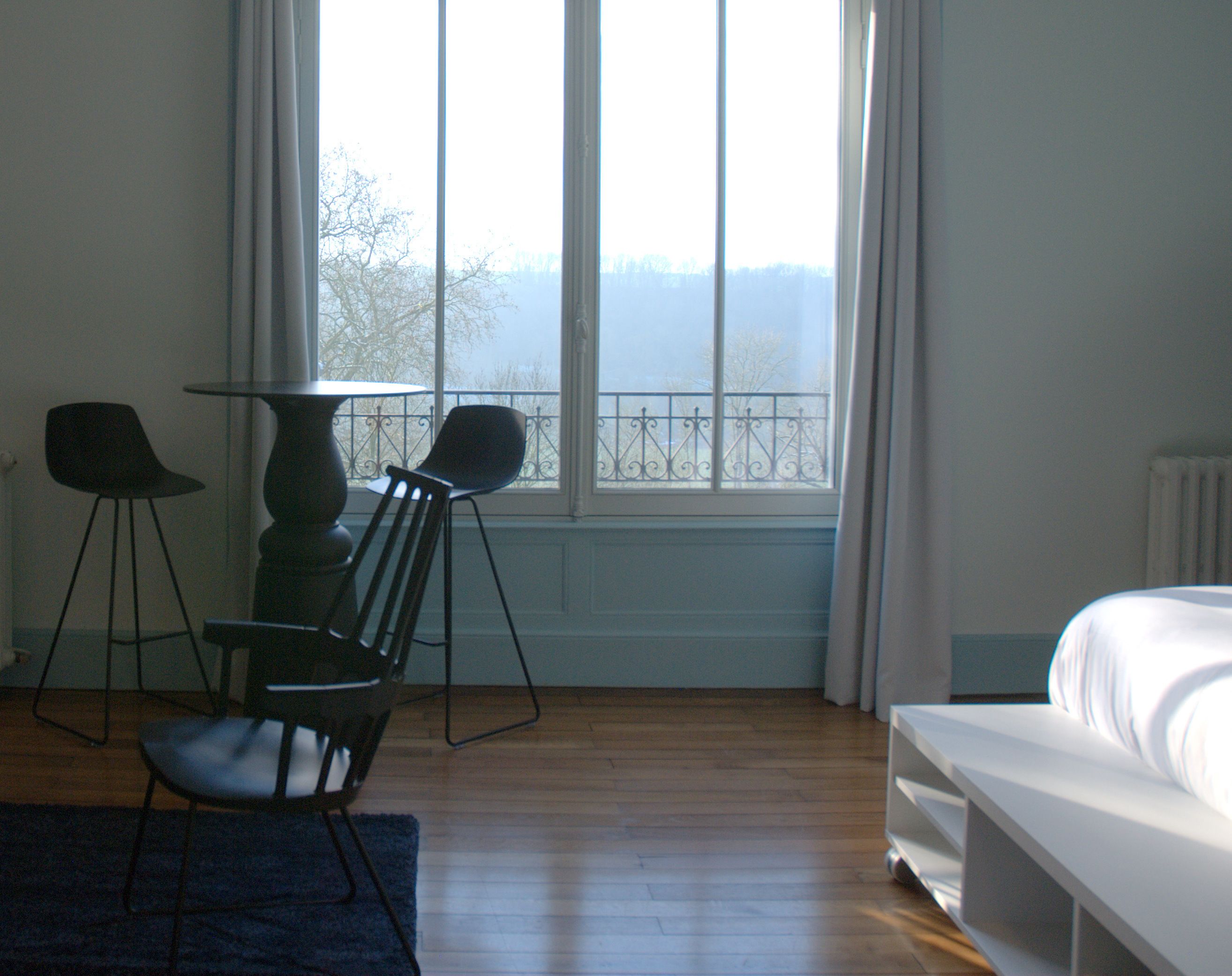 comfort double room, 1 queen bed, pool view | view from room