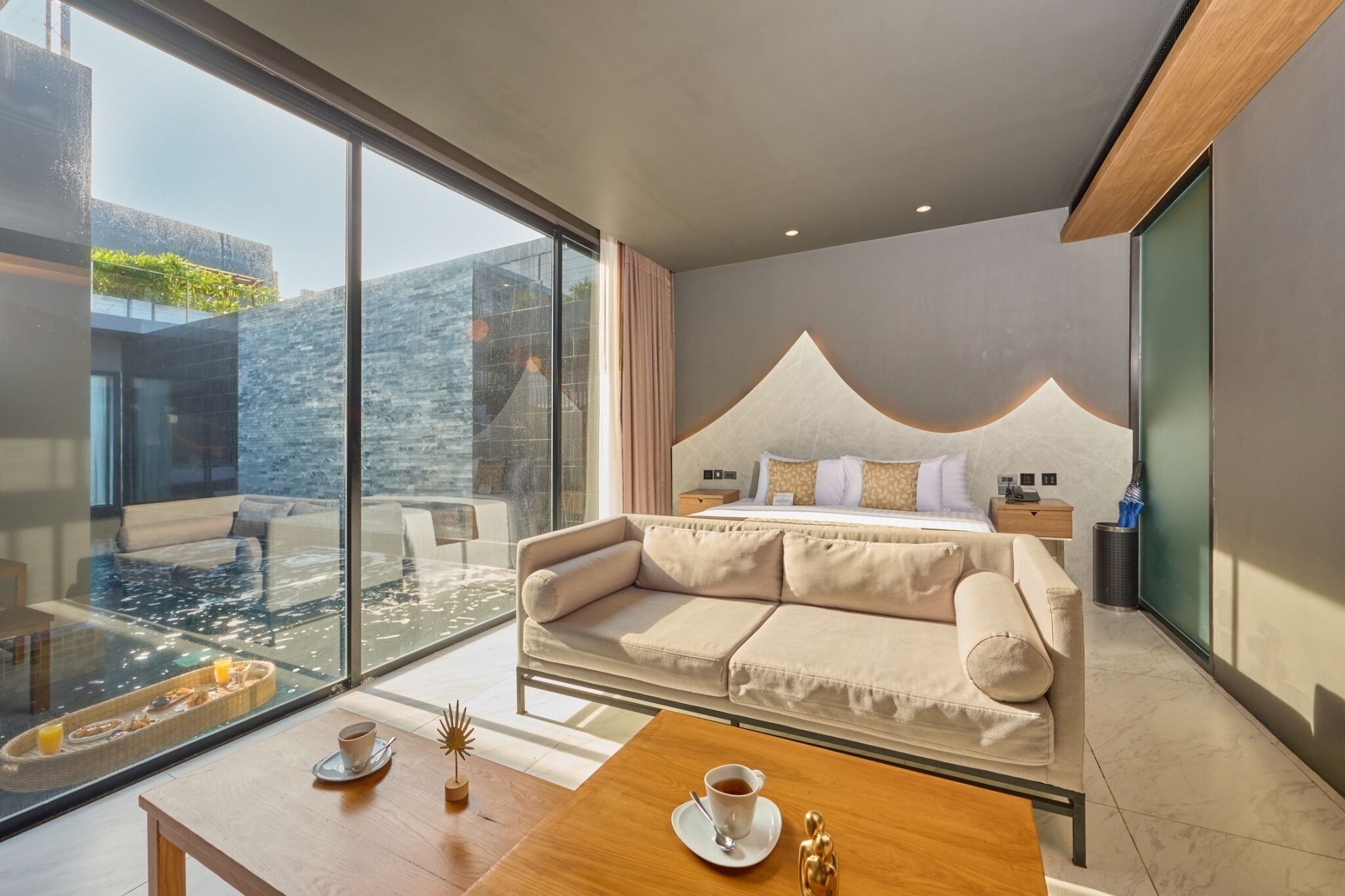 two bedrooms private pool villa with sea view  | view from room