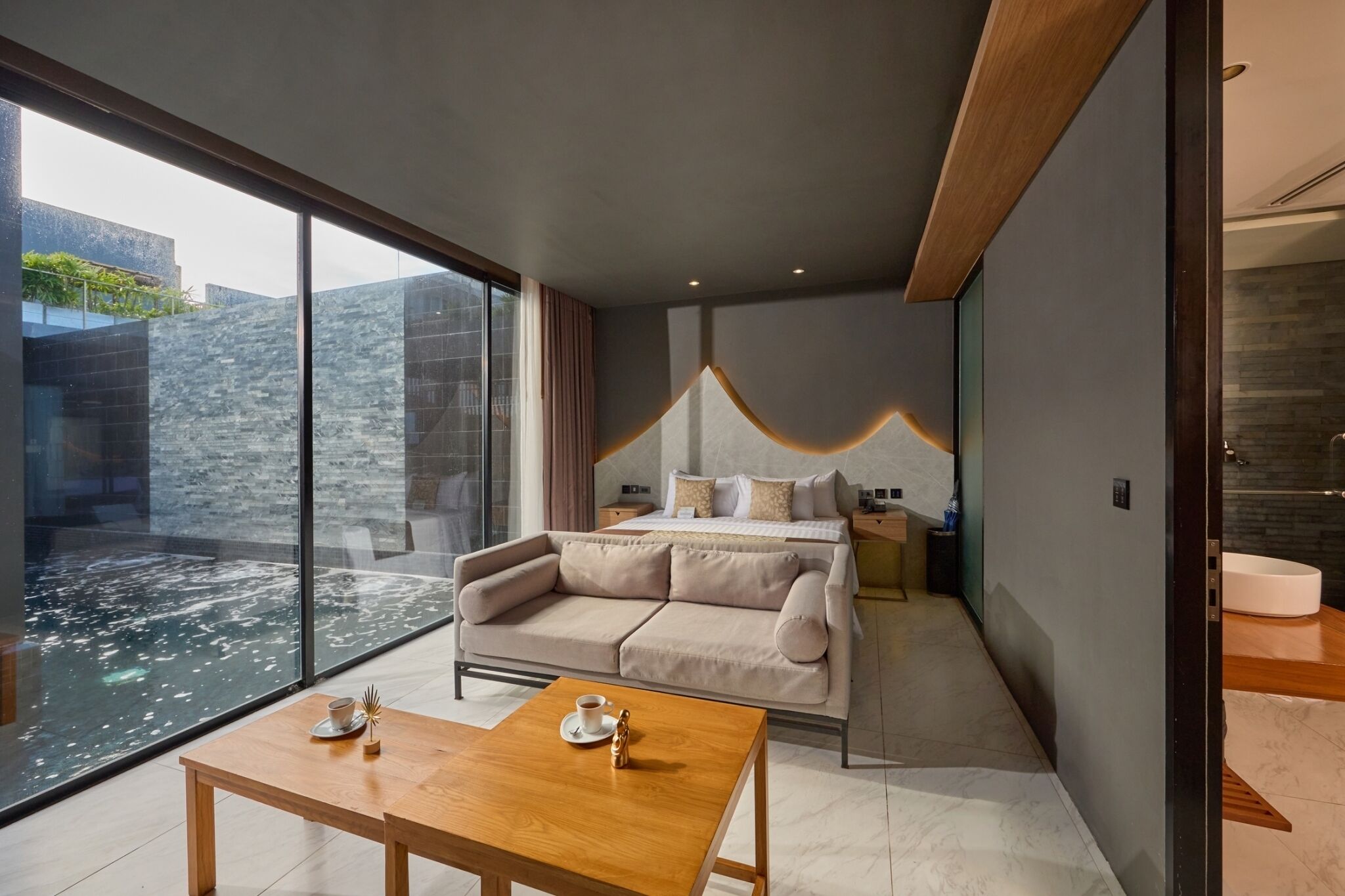 two bedrooms private pool villa with sea view  | view from room