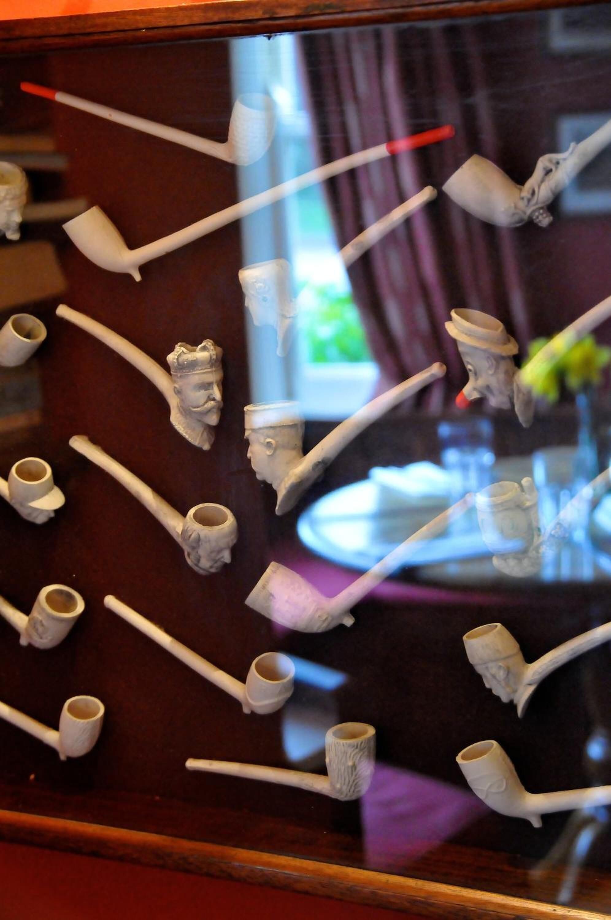 A display of pipe cleaners arranged in a pattern, possibly for a craft or decoration.
